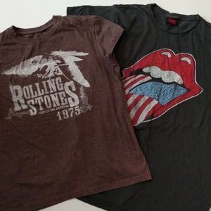 Two The Rolling Stones t-shirts - READ DESCRIPTION
